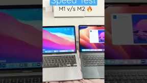 Apple MacBook Air M1 vs M2 speed test #shorts #apple #technology #m1 #macbook #laptop