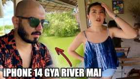 iphone 14 River Mai Gira Diya 😫 First Road Trip on Bike in Thailand || Indian in Thailand Vlog 01