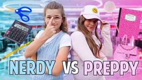 NERDY 🤓 VS PREPPY 🎀 BACK TO SCHOOL SHOPPING CHALLENGE!! | JKREW