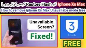 How to fix Iphone X, XR, XS, XS Max unavailable screen free via 3utools | TECH City