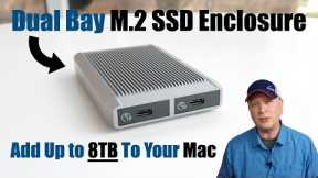 Dual Bay M.2 NVMe SSD Enclosure For Your M2 Mac mini or 15 MacBook Air