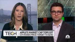 Apple's market cap tops $3 trillion