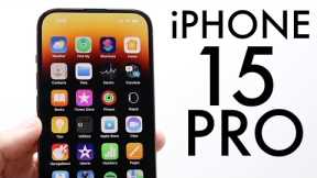 iPhone 15 Pro: OH NO!