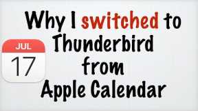 Alerts in Apple Calendar and Why I Switched to Thunderbird