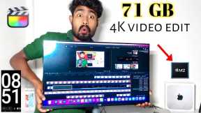 4K Video Editing Test With Final Cut Pro | Mac mini m2