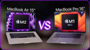 Apple MacBook Air 15 M2 vs MacBook Pro 16 M1 Max Review