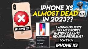 IPHONE XS ALMOST DEAD☠️ IN 2023 | DON’T BUY IPHONE XS IN 2023 | IPHONE XS BGMI/PUBG REVIEW IN 2023🔥