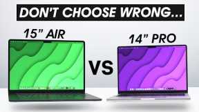 15 MacBook Air vs 14 Pro Comparison - BIG Difference!