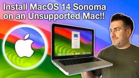 How to Install MacOS Sonoma 14 on an UNSUPPORTED Mac, MacBook, iMac or Mac Mini in 2023!