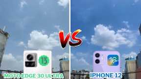 Moto Edge 30 Ultra VS iPhone 12 Ultimate Camera Comparison (Camera & Video Samples)