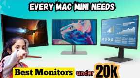 Top 5 Best Monitor Under 20,000 in 2023🔥| Best Mac Mini M2 Monitor!