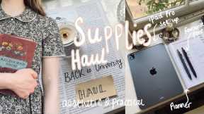 New Academic Year Prep: stationery haul, iPad unboxing & set-up