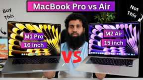 MacBook M2 Air 15 inch vs M1 Pro 16 inch Full Comparison in 2023