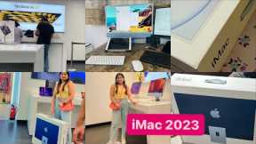 My husband gifted iMac | Family vlog | Apple's NEW iMac 2023 Unboxing and Quick Look | Working wife