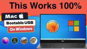 How to create Mac (macOS) Bootable usb drive on Windows |  Make Mac OSX bootable USB on Windows 11