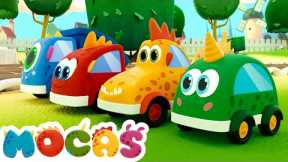 Sing with Mocas - Little Monster Cars! The Ants Go Marching song for babies & more songs for kids.