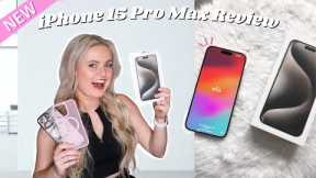 iPhone 15 Pro Max unboxing & set up 📱 | THE ZOOM IS CRAZY