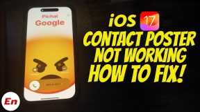 How to FIX iOS 17 Contact Poster NOT Working (Tips & Tricks)!