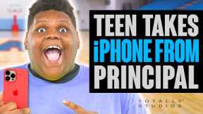 TEEN Takes Principal’s iPHONE and Controls School. Surprise Ending.