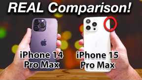 iPhone 15 Pro Max COMPARISON to iPhone 14 Pro Max - FIRST LOOK Dummy Model