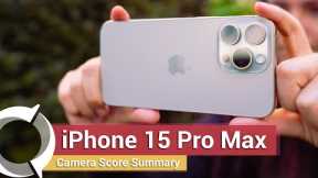 Apple iPhone 15 Pro Max Camera Score Summary | DXOMARK
