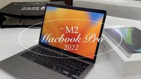 M2 MacBook Pro 13 inch Unboxing + Setup 👩🏻‍💻💻