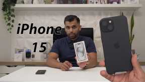 iPhone 15 Black Unboxing & First Look