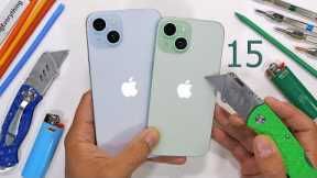 iPhone 15 Durability Test - is Aluminum better than Titanium?!