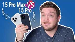 iPhone 15 Pro VS iPhone 15 Pro Max! Camera Compare!