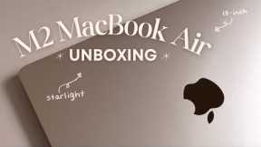 🌟📦 M2 MacBook Air (Starlight) Unboxing