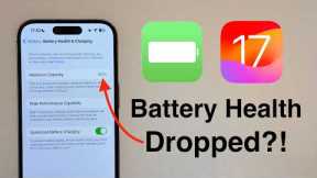 Your iPhone Battery Health DROPPED After iOS 17? Here's Why!