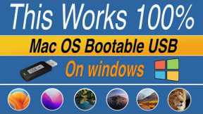 How to create macOS Bootable usb drive on Windows |  Make Mac OS X bootable USB Drive on Windows 10