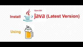 How to Install Latest Java version On Mac using Homebrew | Mac M1 M2 | Intel/Silicon Mac | home brew