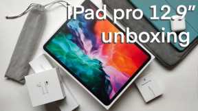 iPad PRO 12.9 Unboxing + Apple Pencil 2 & Accessories + Procreate first impression 👽