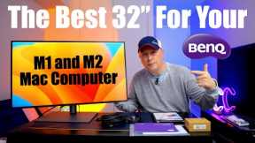 Best 32 4K Monitor For Your M1 or M2 MacBook, Mac mini, or Mac Studio - BENQ PD3220U