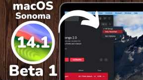 macOS Sonoma 14.1 Beta 1 - What's new?