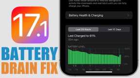 iOS 17.1 - Fix Battery Drain on iPhone !