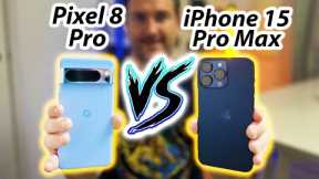 iPhone 15 Pro Max VS Pixel 8 Pro REVIEW - CAMERA TEST, BENCHMARKS & BATTERY LIFE!