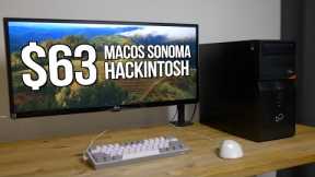 Cheap $63 MacOS Sonoma Hackintosh with Dedicated GPU