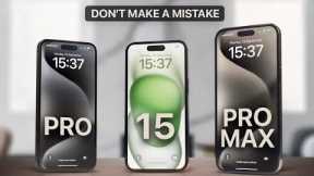 iPhone 15 vs iPhone 15 Pro vs iPhone 15 Pro Max - Ultimate Comparison!