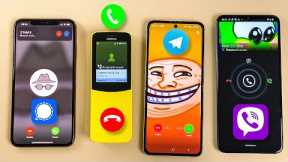iPhone XS max + Nokia 8110 + Z Flip 3 + Nokia G31   Signal & Telegram & Viber & Incoming Call