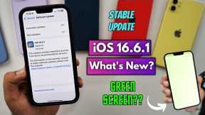 iOS 16.6.1 Update Released | iPhone Green Screen Issue?
