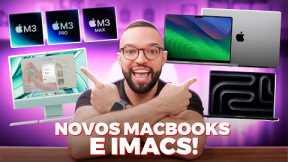 NOVOS MacBooks e iMacs! Chip M3, M3 Pro e M3 Max! RESUMO DO EVENTO APPLE 30/10!