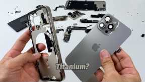 iPhone 15 Pro Max Titanium Teardown!! What's different inside from the old series?🤔