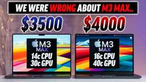 Base vs Upgraded M3 Max MacBook Pro - I WAS SO WRONG..