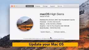 How to update MacBook pro from high sierra