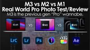 M3 vs M2 vs M1 | Pro Photo Workflow Test - Good improvement & Pro SoC wannabe