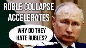 RUSSIAN Ruble Collapse Accelerates - Russia Forced to Take Payment in Chinese Yuan & Indian Rupees