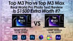 16 MacBook Pro Top M3 Pro vs Top M3 Max is $1500 worth it?