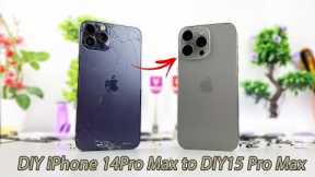 i Turn DIY iPhone 14 Pro Max into a brand new iPhone 15 Pro Max Convert From iPhone Xs Max